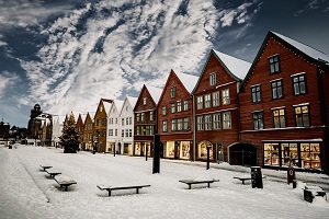 Bergen Norway, Row houses