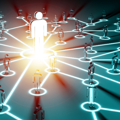 A person being visible to others