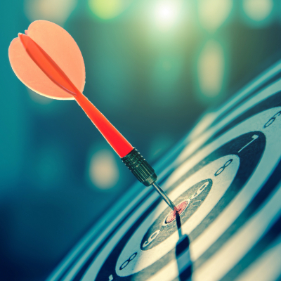 Target with an arrow