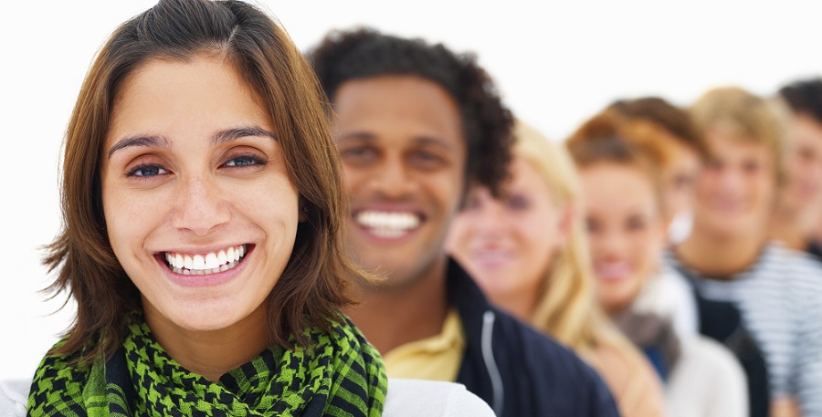 smiling students